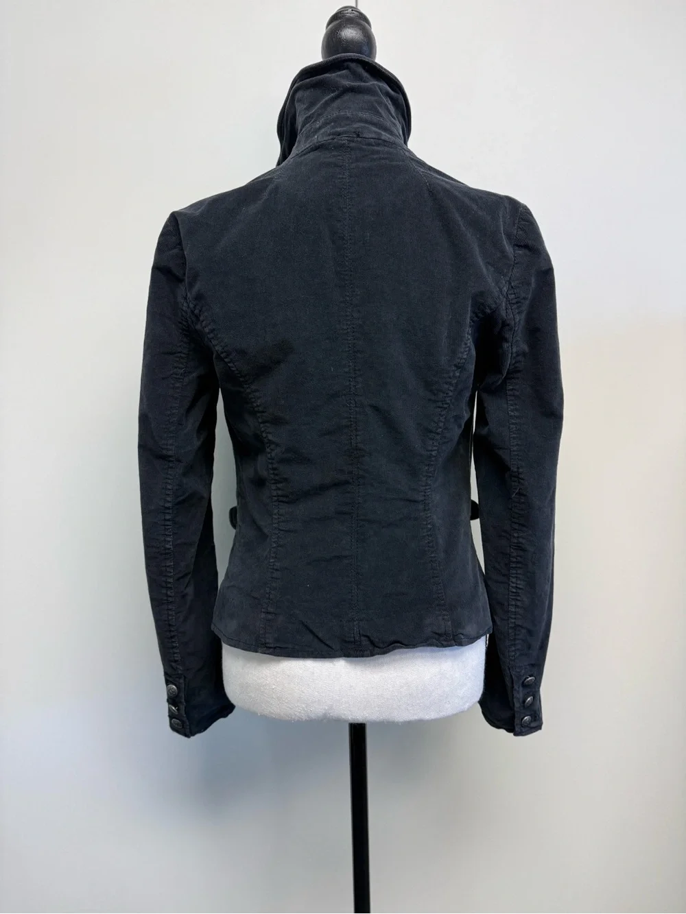 Free People Black Corduroy Tailored Blazer Jacket - Size XS